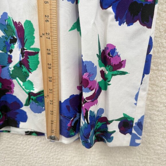 Shoshanna Round neck sleeveless Floral Dress Size 12 Cotton silk blend - Picture 11 of 11